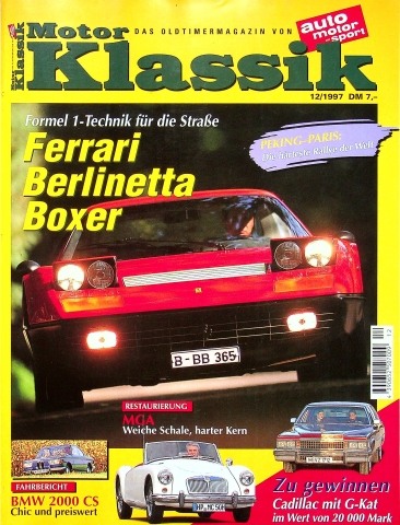 Deckblatt Motor Klassik (12/1997)